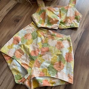 1950's Two-Piece High-Waisted Bikin